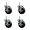 Service Caster 4 Inch Phenolic Wheel Swivel 34 Inch Threaded Stem Caster Set with Brake SCC SCC-TS20S414-PHS-TLB-34212-4 - alternate 1
